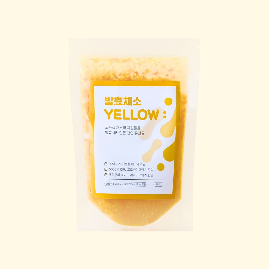 [공용] 포옹 천연 유산균 발효채소 옐로우 250g (염증 완화/피모 건강)