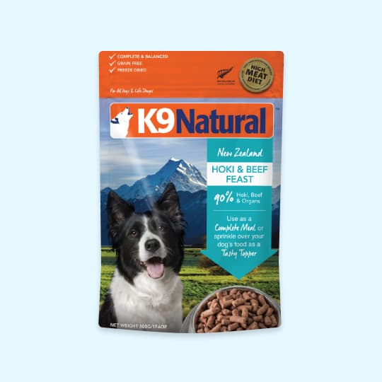 강아지 사료 K9 동결건조 호키 비프 500g, 26% 적립 혜택 제공