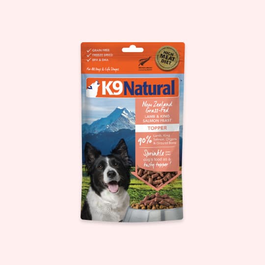 강아지 사료 K9 동결건조 램 살몬 100g, 24% 적립 혜택 제공