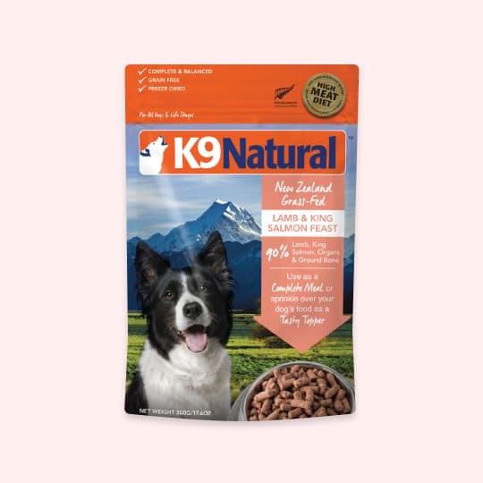 강아지 사료 K9 동결건조 램 살몬 500g, 26% 적립 혜택 제공