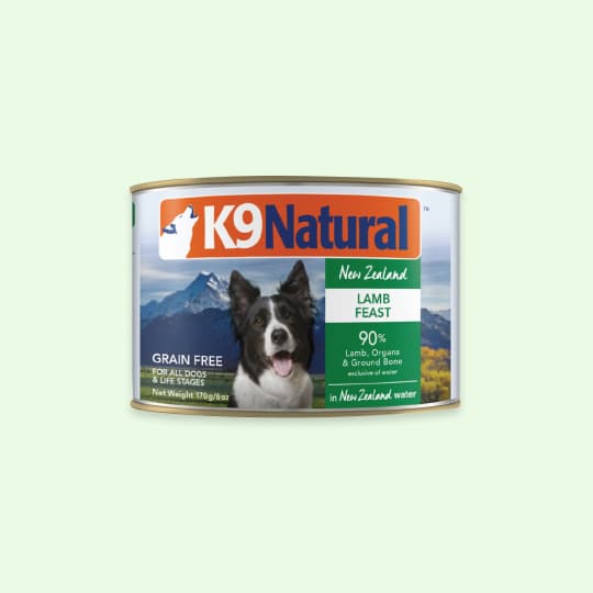 강아지 사료 K9 주식캔 양고기 170g, 25% 적립 혜택 제공