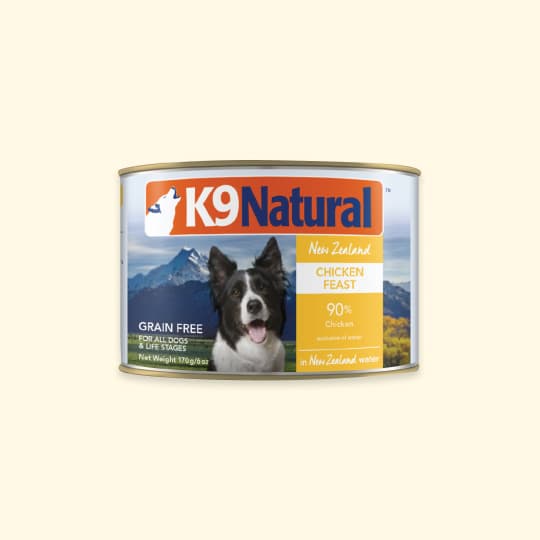 강아지 사료 K9 주식캔 닭고기 170g, 25% 적립 혜택 제공