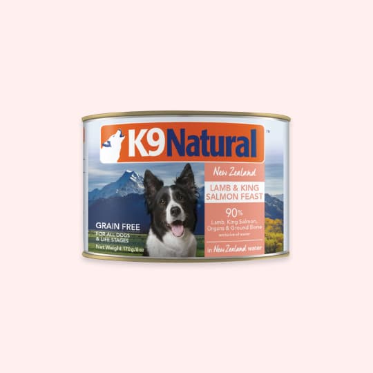강아지 사료 K9 주식캔 램 살몬 170g, 25% 적립 혜택 제공