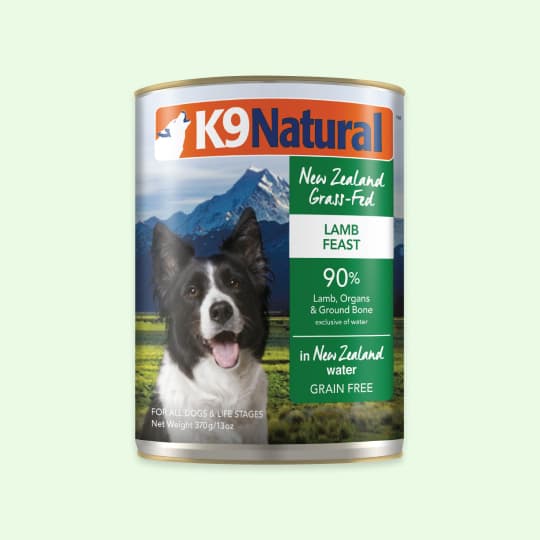 강아지 사료 K9 주식캔 양고기 370g, 27% 적립 혜택 제공