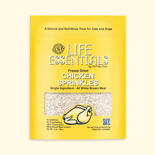 강아지 고양이 간식 캣만두 스프링클스 동결건조 치킨 85g, 27% 적립 혜택 제공