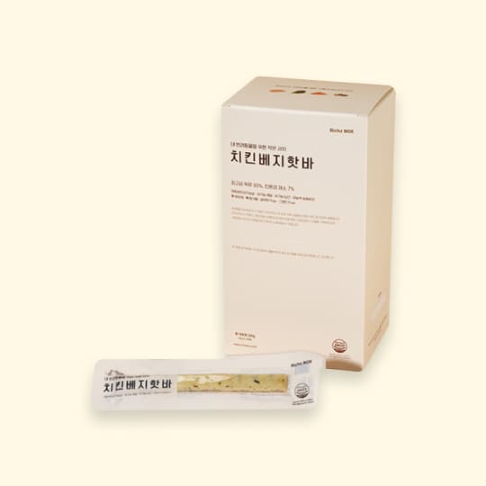 강아지 고양이 간식 리치즈박스 말랑말랑 치킨 베지핫바, 25% 적립 혜택 제공