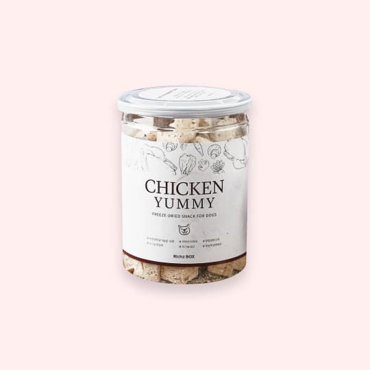 강아지 고양이 간식 리치즈박스 동결건조 치킨 야미 110g, 25% 적립 혜택 제공
