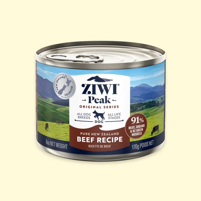 강아지 습식 사료 지위픽 캔 소고기 170g, 22% 적립 혜택 제공